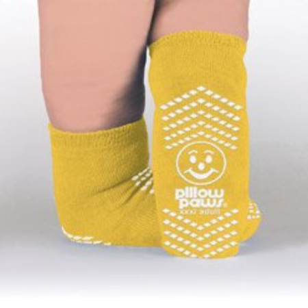 Principle Business Enterprises Slipper Socks Pillow Paws® Bariatric 3X-Large Yellow Ankle High - M-843797-709 - Case of 48