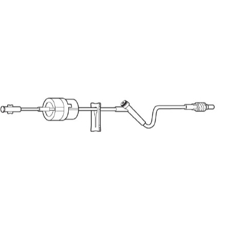 Baxter Extension Set 19 Inch Tubing 1 Port 3.2 mL Priming Volume DEHP - M-303427-2869 - Each