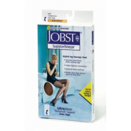 BSN Medical Compression Stocking JOBST UltraSheer Knee High Large / Full Calf Natural Closed Toe - M-694861-3934 | Pair