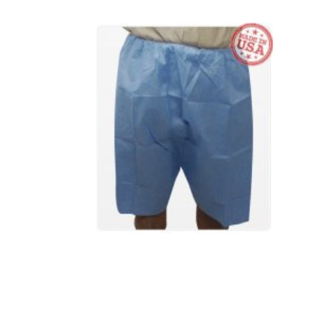 HPK Industries Exam Shorts X-Large Blue SMS Adult Disposable - M-866117-2536 - Case of 50