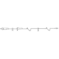 Baxter Primary Administration Set Interlink® 10 Drops / mL Drip Rate 101 Inch Tubing 2 Ports - M-254608-4053 - Case of 48