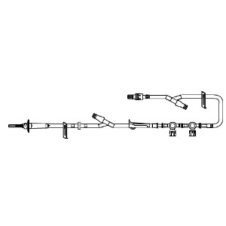 ICU Medical Primary Administration Set 15 Drops / mL Drip Rate 120 Inch Tubing - M-651357-1005 - Case of 25