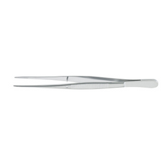 Dressing Forceps McKesson Argent™ Semken 5 Inch Length Surgical Grade Stainless Steel NonSterile NonLocking Thumb Handle Curved Serrated Tips - M-487421-3706 - Each