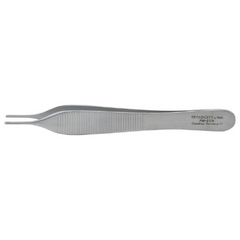 Miltex Dressing Forceps Padgett® Adson 4-3/4 Inch Length Surgical Grade Stainless Steel NonSterile NonLocking Thumb Handle Straight Delicate Smooth Tips - M-785942-1237 - Each