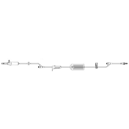 Zyno Medical Primary Administration Set Z-800 20 Drops / mL Drip Rate 105 Inch Tubing 2 Ports - M-953307-1028 - Case of 50