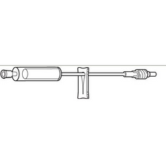 Baxter Extension Set 9 Inch Tubing 3.9 mL Priming Volume DEHP-Free - M-439809-1628 - Each