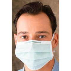 Molnlycke Surgical Mask Barrier® Special Anti-fog Pleated Tie Closure One Size Fits Most Green NonSterile Not Rated - M-822940-4788 - Case of 600