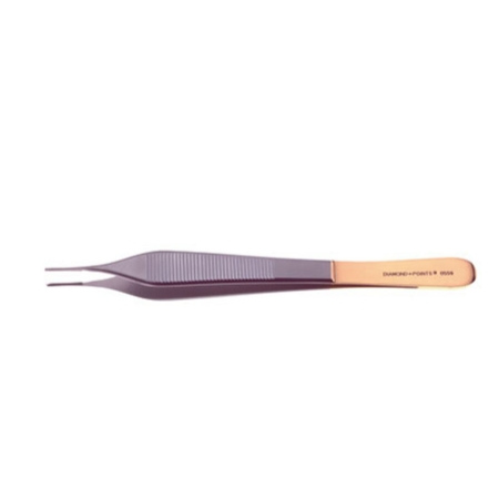 V. Mueller Tissue Forceps Snowden-Pencer® Diamond-Points Horton-Adson 6 Inch Length Stainless Steel / Tungsten Carbide NonSterile Straight 1 X 2 Teeth - M-735634-1196 - Each