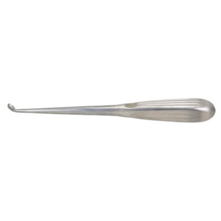 Miltex Bone Curette Miltex® Spratt 9 Inch Length Single-ended Hollow Handle with Grooves Size 00 Tip Angled Oval Cup Tip - M-719980-4468 - Each