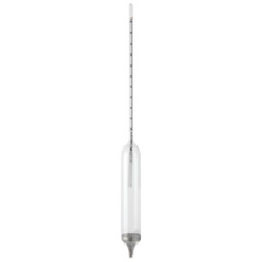 Fisher Scientific Specific Gravity Hydrometer Fisherbrand™ ASTM™ 330 mm, 275 mL, 89H ASTM Number, 0.0005 Increments, 1 to 1.05 Specific Gravity Range, 60°F Temperature of Standardization, ASTM E126 Certifications - M-936189-3456 - Each