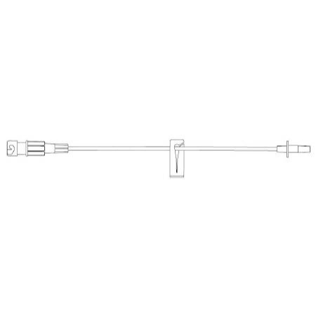 B. Braun Extension Set SafeLine* 7 Inch Tubing 1 Port 0.4 mL Priming Volume - M-384159-3873 - Case of 50