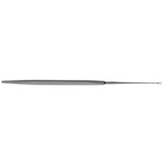 V. Mueller Ear Curette V. Mueller® Freimuth 6-1/4 Inch Length Single-ended Handle Small, 2.3 X 4.5 mm Tip Serrated Oval Loop Tip - M-800452-2383 - Each
