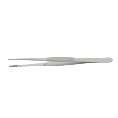 BR Surgical Dressing Forceps BR Surgical Potts-Smith 7 Inch Length Surgical Grade Stainless Steel NonSterile NonLocking Thumb Handle Straight Serrated Tips - M-831776-4671 - Each