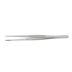 BR Surgical Dressing Forceps BR Surgical Potts-Smith 7 Inch Length Surgical Grade Stainless Steel NonSterile NonLocking Thumb Handle Straight Serrated Tips - M-831776-4671 - Each