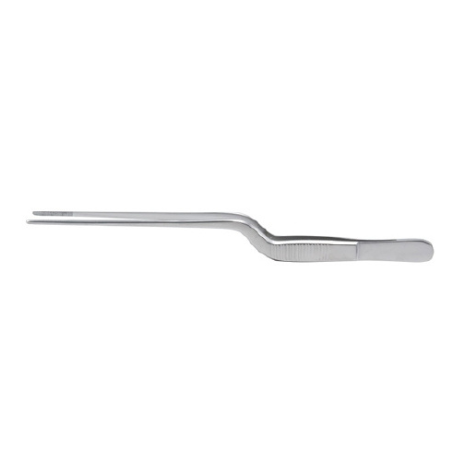 Miltex Dressing Forceps Miltex® Jansen 6-1/4 Inch Length OR Grade German Stainless Steel NonSterile NonLocking Bayonet Handle Straight Extra Delicate Serrated 2 mm Wide Jaws - M-267321-3491 - Each