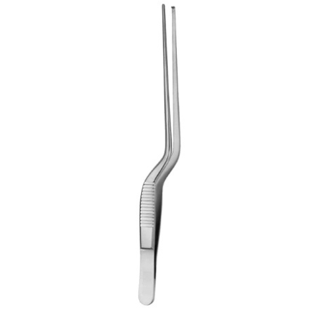 V. Mueller Tissue Forceps V. Mueller® Gruenwald 6-1/4 Inch Length Surgical Grade Stainless Steel NonSterile NonLocking Serrated Bayonet Handle Straight Serrated Tips with 1 X 2 Teeth - M-1149490-3341 - Each