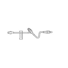 Baxter Extension Set 8 Inch Tubing 1 Port 1.4 mL Priming Volume DEHP - M-457321-4181 - Case of 48