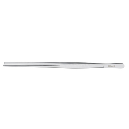 Miltex Tissue Forceps Miltex® 12 Inch Length OR Grade German Stainless Steel NonSterile NonLocking Thumb Handle Straight 1 X 2 Teeth - M-461670-4871 - Each