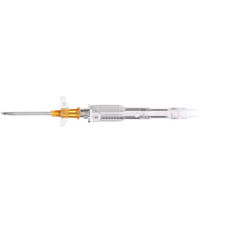 ICU Medical Peripheral IV Catheter SuperCath® 5 14 Gauge 1.25 Inch Sliding Safety Needle - M-1108640-4712 - Case of 1000