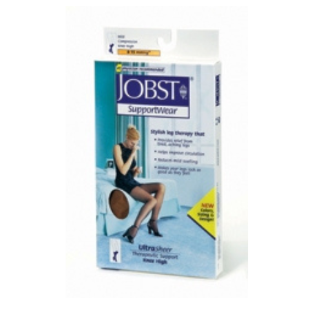 BSN Medical Compression Socks JOBST® UltraSheer Knee High Large Classic Black Closed Toe - M-705352-2070 - Pair