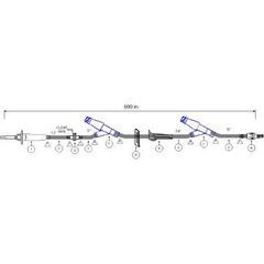 ICU Medical Extension Set 100 Inch Tubing DEHP-Free - M-513814-3538 - Case of 50