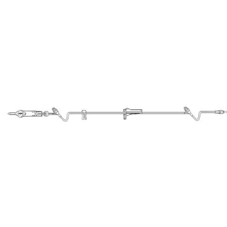 Baxter Primary Administration Set Clearlink™ 10 Drops / mL Drip Rate 113 Inch Tubing 2 Port - M-454695-1014 - Case of 48