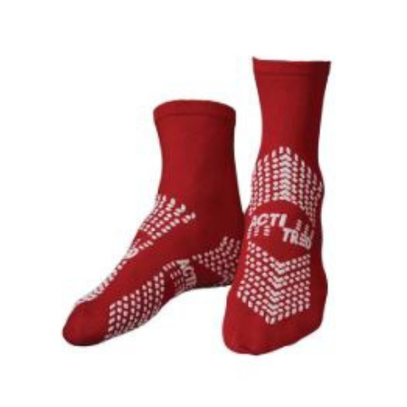 Medical Action Industries Slipper Socks Acti-Tred™ X-Large Red - M-1129202-615 - Case of 48