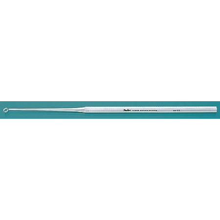 Miltex Ear Curette MeisterHand® Buck 6-1/2 Inch Length Single-ended Handle Size 2 Tip Angled Blunt Fenestrated Round Tip - M-533404-4545 - Each