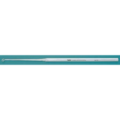 Miltex Ear Curette MeisterHand® Buck 6-1/2 Inch Length Single-ended Handle Size 2 Tip Angled Blunt Fenestrated Round Tip - M-533404-4545 - Each