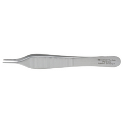 Miltex Dressing Forceps Padgett® Adson 4-3/4 Inch Length Surgical Grade Stainless Steel NonSterile NonLocking Thumb Handle Straight Delicate Cross Serrated Tips - M-689741-3336 - Each