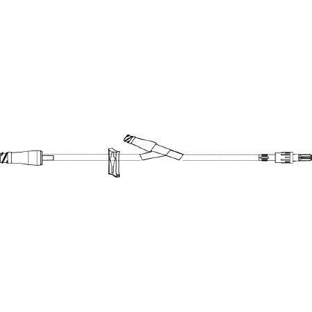 ICU Medical Extension Set 8 Inch Tubing 2 Ports DEHP-Free - M-739871-3811 - Case of 50