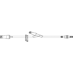 ICU Medical Extension Set 8 Inch Tubing 2 Ports DEHP-Free - M-739871-3811 - Case of 50