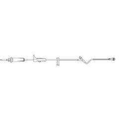 B. Braun Primary Administration Set 15 Drops / mL Drip Rate 106 Inch Tubing 1 Port - M-279228-1479 - Case of 50