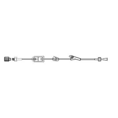 Becton Dickinson Extension Set SmartSite* 17 Inch Tubing 1 Port 5.0 mL Priming Volume DEHP - M-334157-2439 - Each