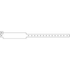 Precision Dynamics Identification Wristband Speedi-Band® Write On Band Permanent Snap Without Legend - M-199621-4558 - Box of 500