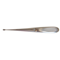 BR Surgical Bone Curette BR Surgical Spratt 6-1/2 Inch Length Single-ended Hollow Handle with Grooves Size 0 Tip Straight Oval Cup Tip - M-833416-1864 - Each