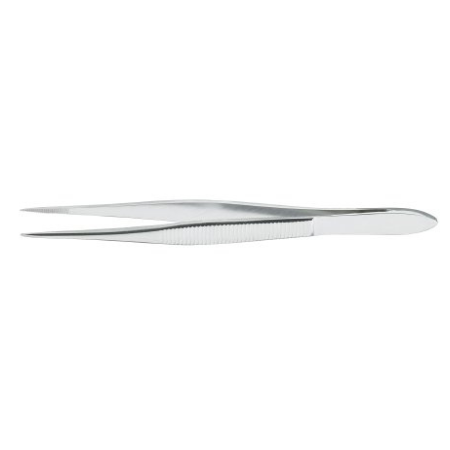 Splinter Forceps McKesson Argent™ Semken 4-1/2 Inch Length Surgical Grade Stainless Steel NonSterile NonLocking Thumb Handle Straight 1.5 mm Sharp Tips - M-487436-2434 - Each