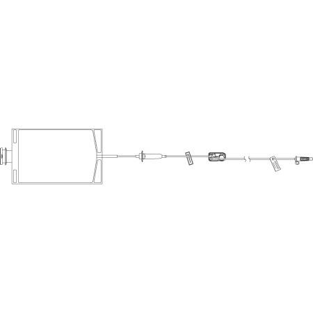 ICU Medical Plum Set Enteral PlumSet™ 15 Drops / mL Drip Rate 103 Inch Tubing - M-626914-4165 - Case of 24