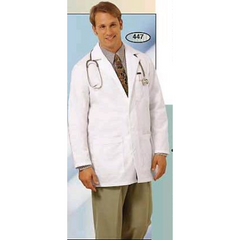 Fashion Seal Uniforms Lab Coat White Small Knee Length Reusable - M-483653-4129 - Each
