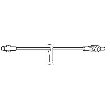 Baxter Extension Set 7 Inch Tubing 0.9 mL Priming Volume DEHP - M-234143-1920 - Each