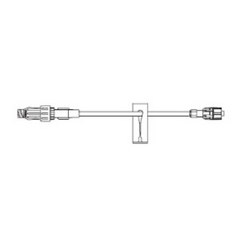 B. Braun Extension Set Caresite® 6 Inch Tubing 1 Port 0.9 mL Priming Volume DEHP-Free - M-787547-3507 - Case of 100