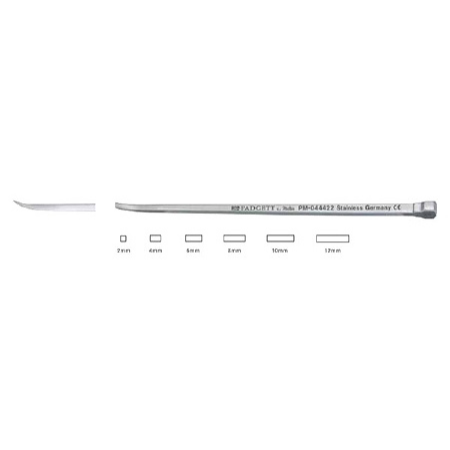 Miltex Osteotome Padgett® 10 mm Width Curved OR Grade Stainless Steel Non-Sterile 5 Inch Length - M-870055-4897 - Each