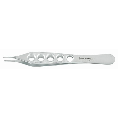 Miltex Tissue Forceps Miltex® Adson 4-3/4 Inch Length OR Grade German Stainless Steel NonSterile NonLocking Fenestrated Thumb Handle Straight Serrated Tips with 1 X 2 Teeth - M-460254-2088 - Each