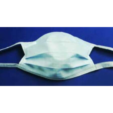 Cardinal Surgical Mask Cardinal Health™ Pleated Tie Closure One Size Fits Most Blue NonSterile ASTM Level 1 - M-356996-544 - Case of 600