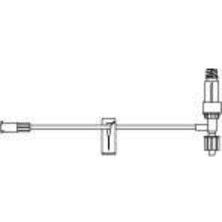 B. Braun Extension Set Safsite® 5 Inch Tubing 1 Port 0.61 mL Priming Volume DEHP-Free - M-472930-2305 - Case of 100