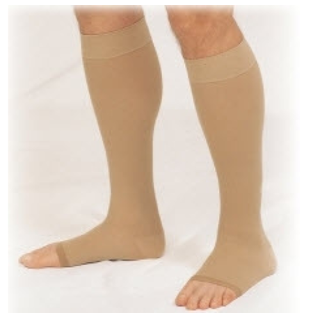 TruForm Compression Stocking Truform® Knee High Large Beige Open Toe - M-864158-4918 - Each