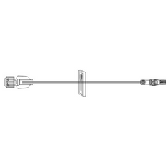 ICU Medical Extension Set 72 Inch Tubing Without Ports 2.1 mL Priming Volume DEHP-Free - M-862582-2546 - Case of 50