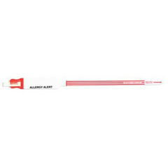 Precision Dynamics Identification Wristband Safeguard® Alert Band Adhesive Closure Allergy Alert - M-520638-1349 - Box of 250
