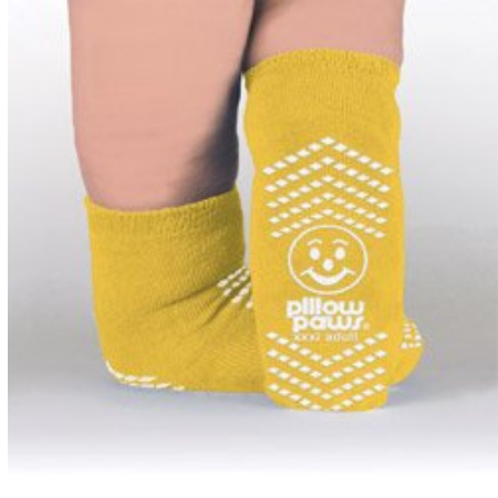 Principle Business Enterprises Slipper Socks Pillow Paws® Bariatric 3X-Large Yellow Ankle High - M-843797-2361 - Pair
