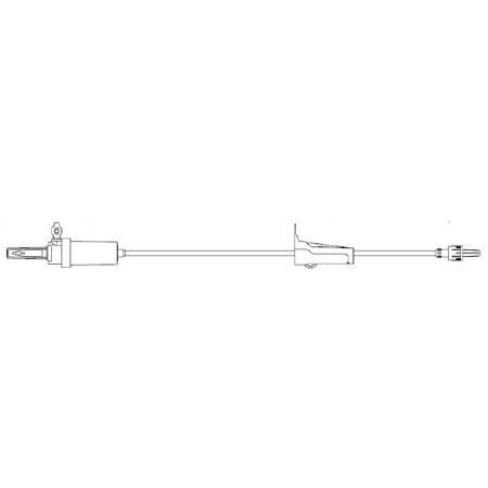 Zyno Medical Primary Administration Set Z-800 20 Drops / mL Drip Rate 105 Inch Tubing Without Port - M-953298-4220 - Case of 50